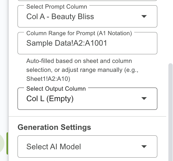 analyze table with GPT, Gemini , claude , llama AI for Sheets