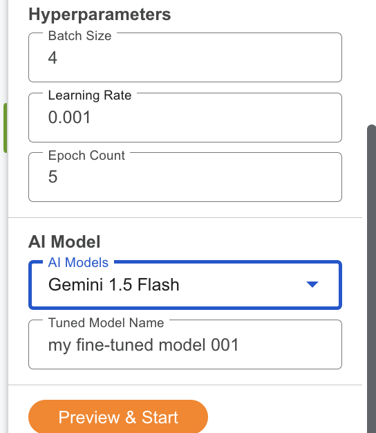 choose AI models such as GPT, Gemini, Claude, Llama for Sheets